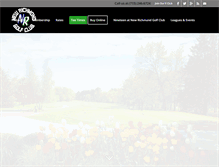 Tablet Screenshot of nrgolfclub.com